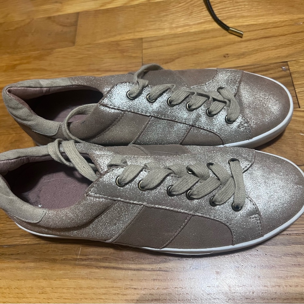 Vintage Joie Metallic Taupe Women's Sneakers